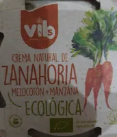 Crema natural de zanahoria, melocotón y manzana eco