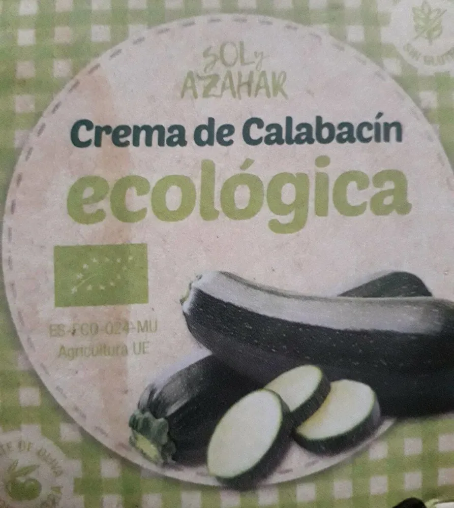 Crema de calabacin ecologica