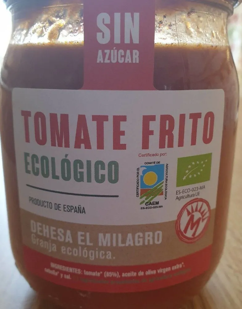 Tomate frito ecológico