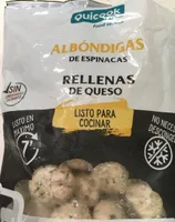 Albóndigas de espinacas rellenas de queso