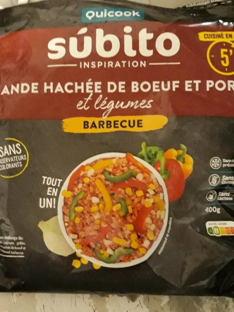 Viande hachée de boeuf et porc Barbecue