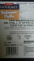 Hamburguesa de pollo amarillo