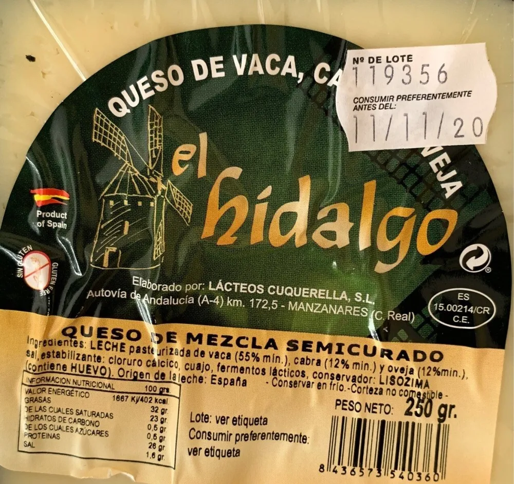 queso de mezcla semicurado