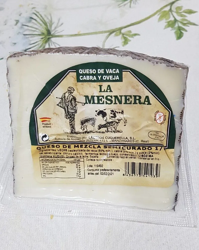 Queso de mezcla semicurado 1/6