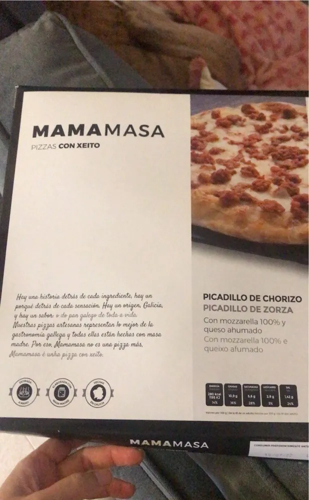 Pizza picadillo de chorizo