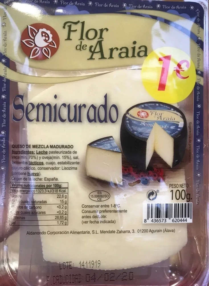 Flor de Araia semicurado