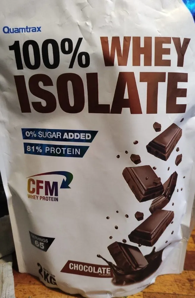 100% Whey Isolate chocolate flavor