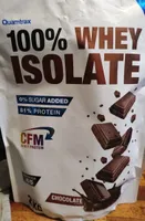 100% Whey Isolate chocolate flavor