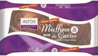 Muffins de cacao con choco chips sin gluten
