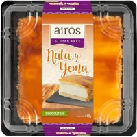 Tarta de nata y yema sin gluten