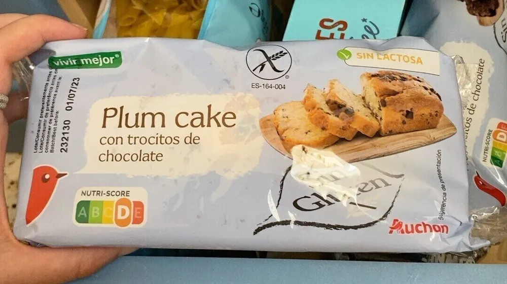 Plum cake con trocitos de chocolate