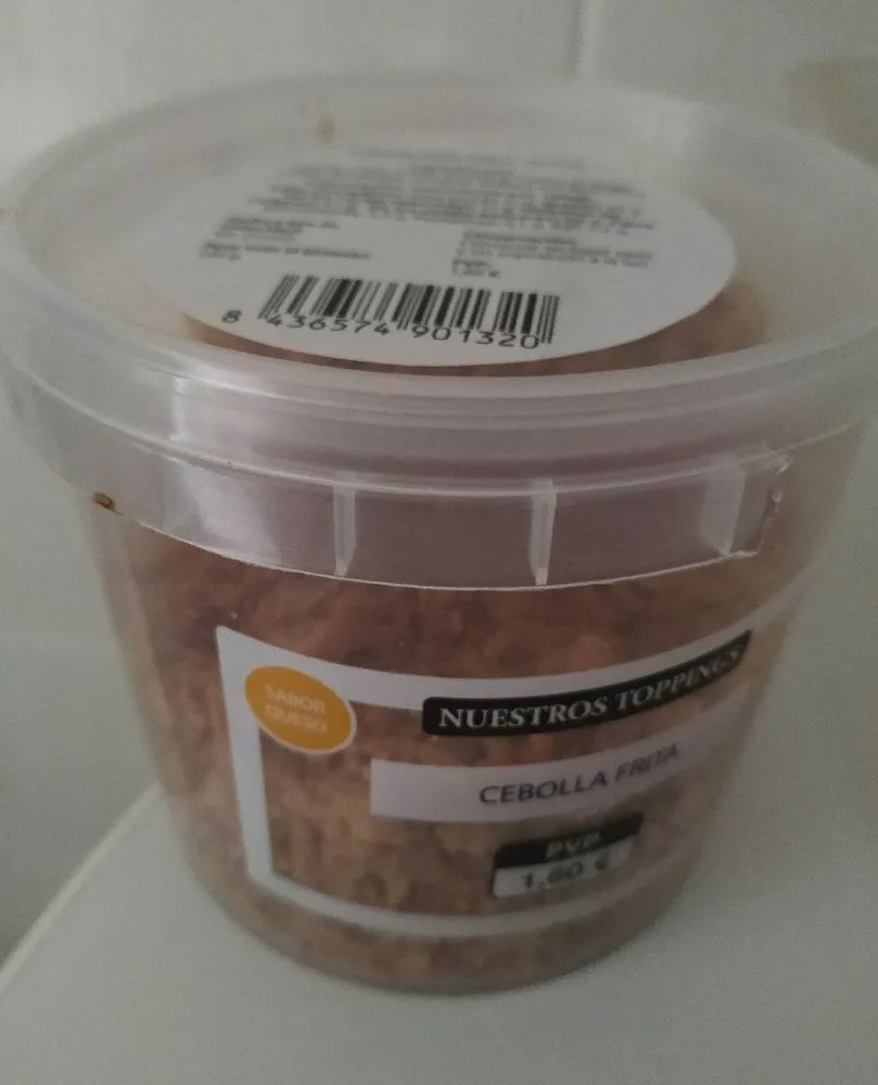 Cebolla frita sabor queso