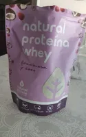 Natural proteina whey frambuesa y coco