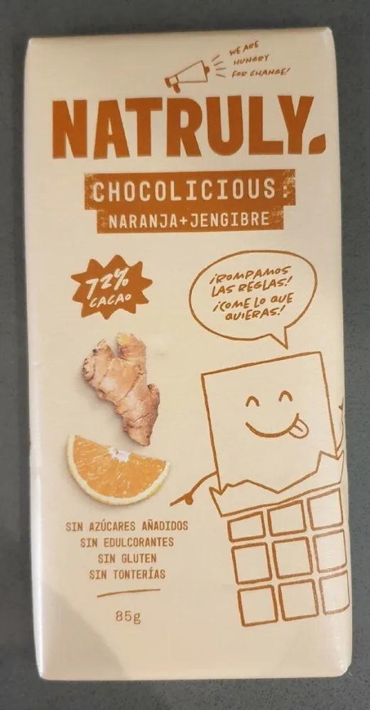 Chocolate naranja+jengibre