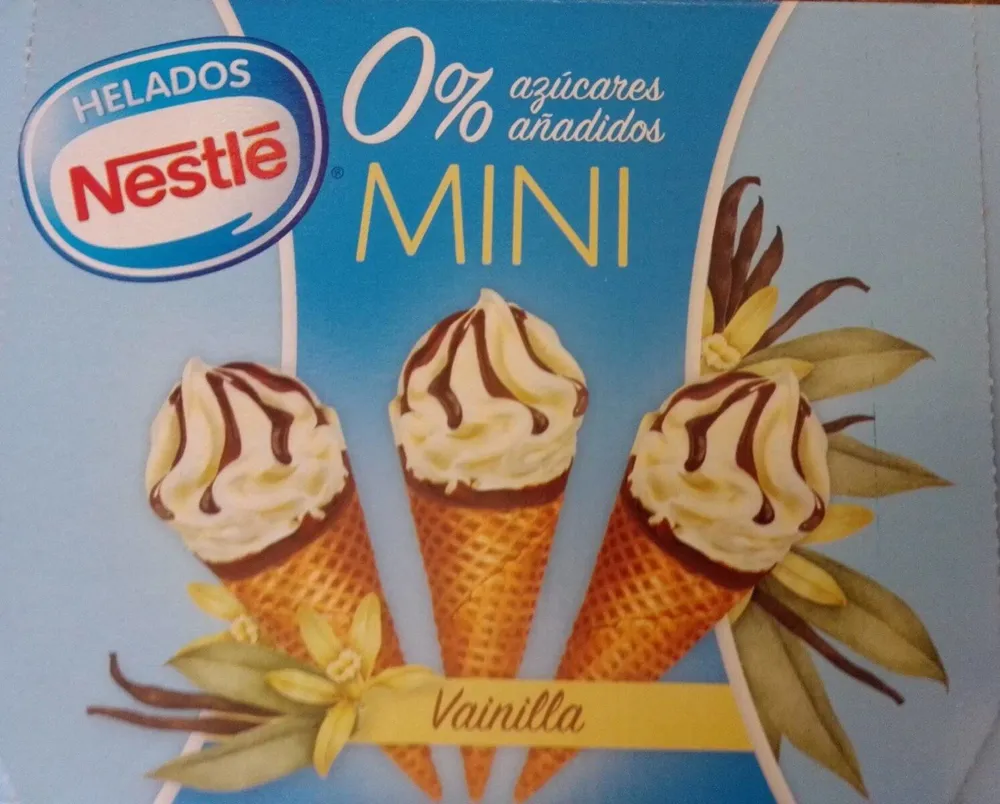 Conos mini vainilla 0% azúcares