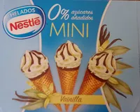 Conos mini vainilla 0% azúcares