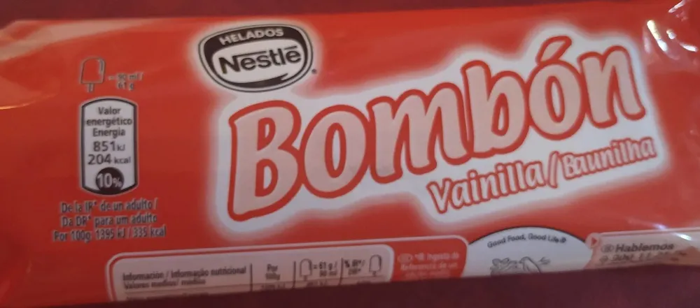 Bombón vainilla
