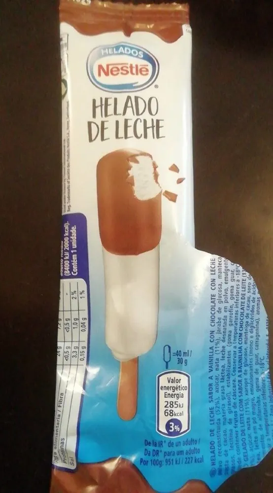 Helado de leche