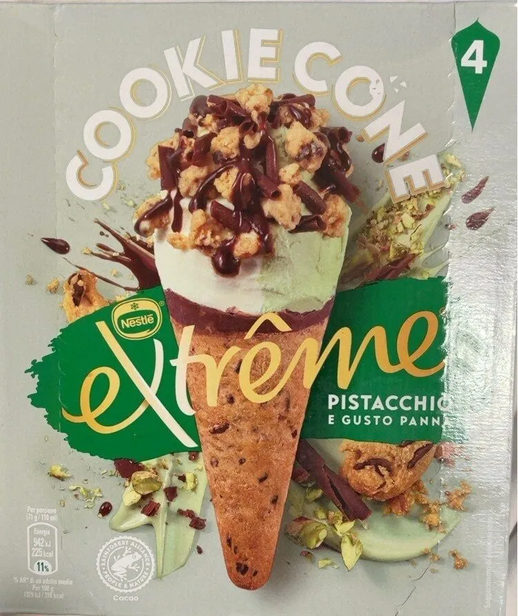 Extrême pistacchio e gusto panna