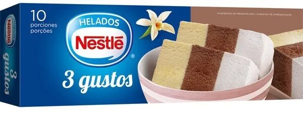Helado Nestlé 3 gustos