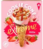Cookie cône exteme fraise