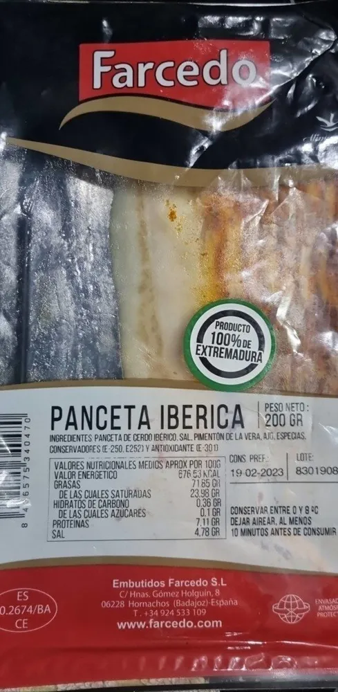 Panceta iberica