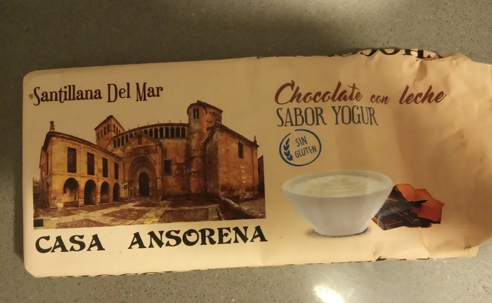 Chocolate con leche sabor yogur