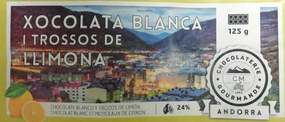 Xocolata blanca I trossos de llimona