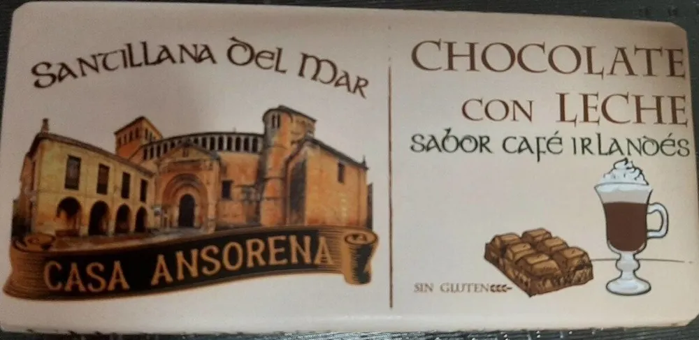 Chocolate con leche sabor café irlandes