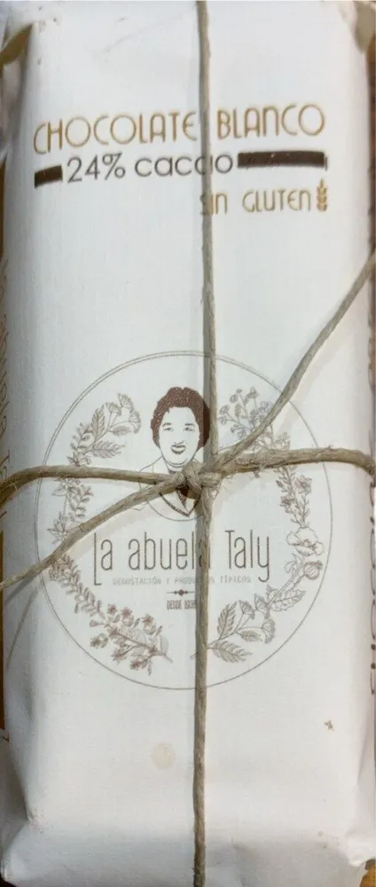 Chocolate blanco sin gluten