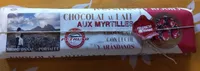 Chocolat au lait aux myrtilles
