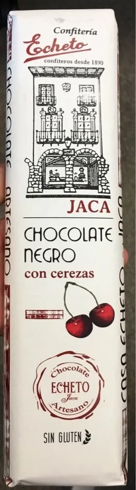 Chocolate negro con cereza