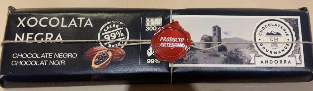 Chocolate negro puro 100% cacao