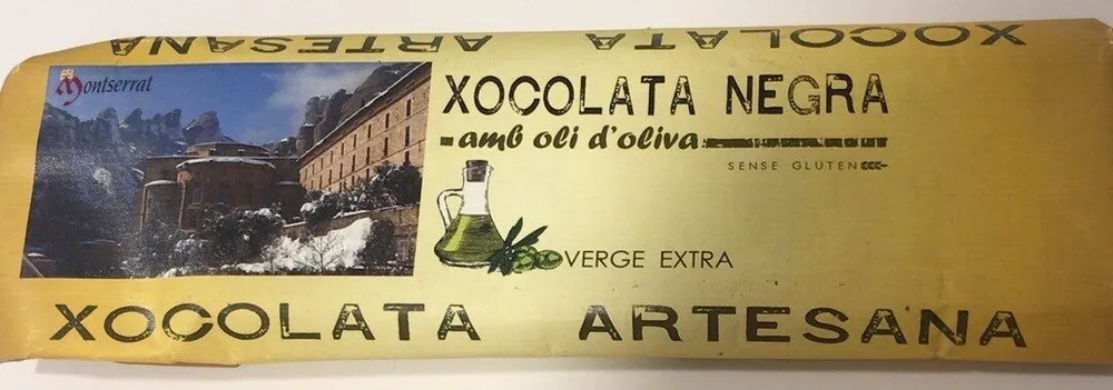 Xocolata amb oli d’oliva Montserrat