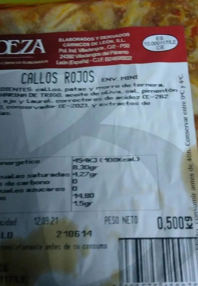 Callos rojos