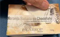 Naranja bañada en chocolate