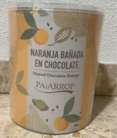 Naranja bañada en chocolate