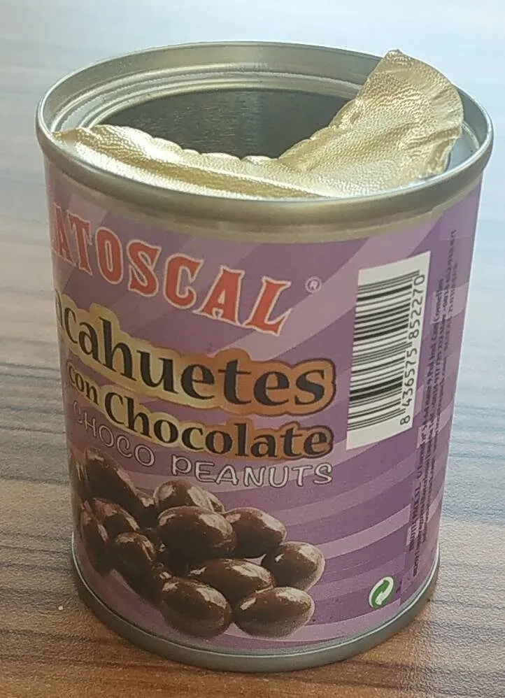Cacahuetes con chocolate