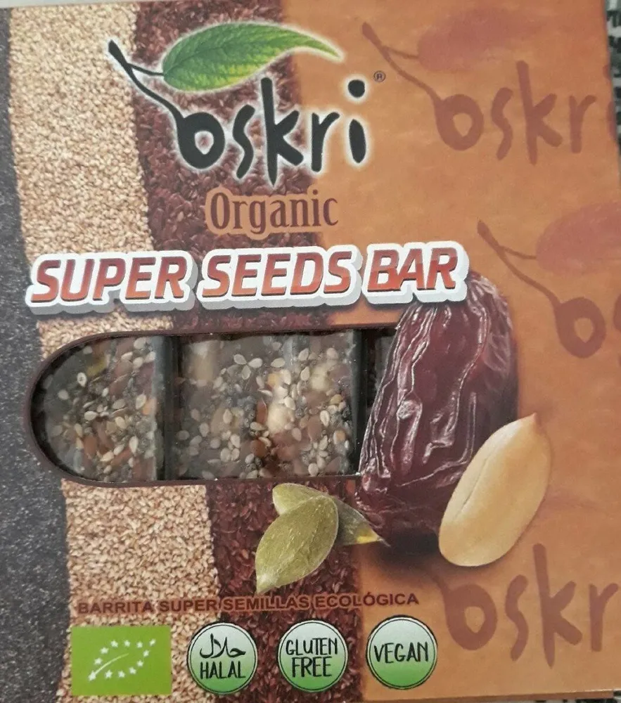 OSKRI Organic. Súper Seeds Bar