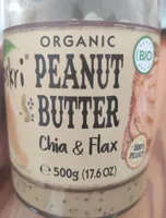 Organic peanut butter chía & flax