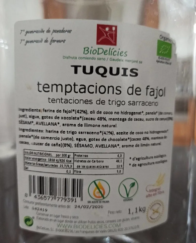 Tuquis, tentaciones de trigo sarraceno
