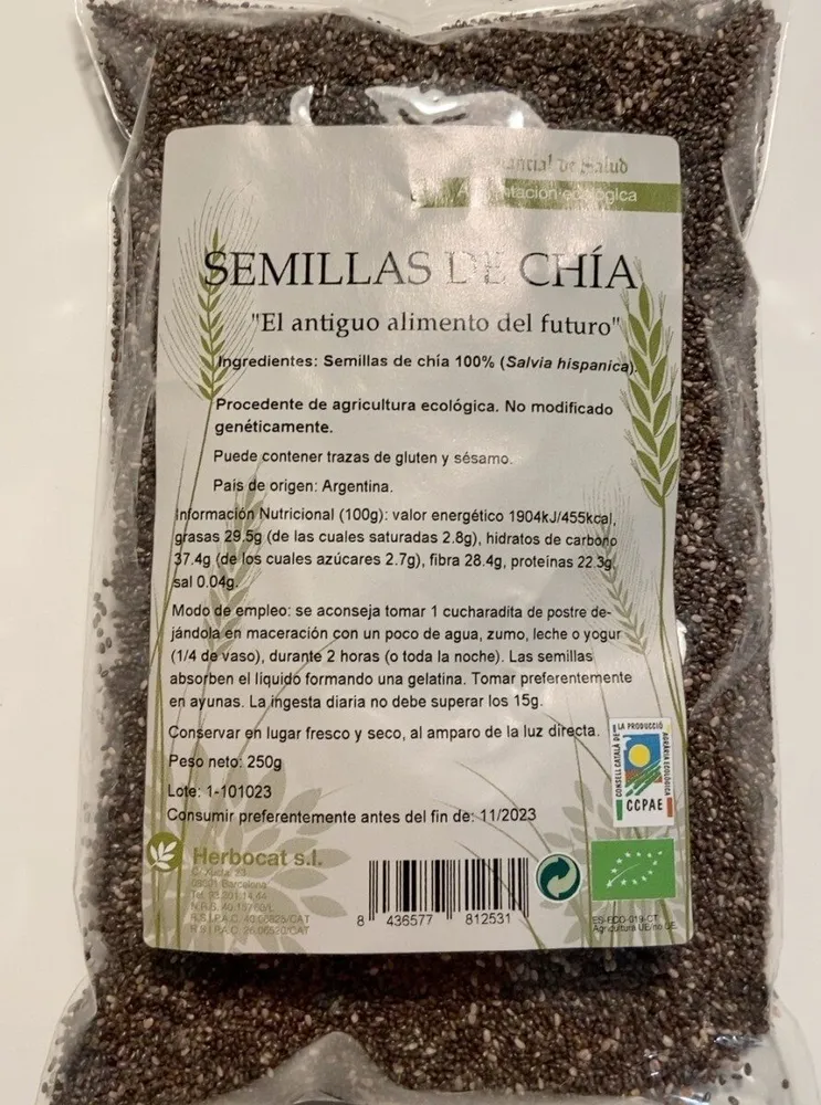 Semillas de chía