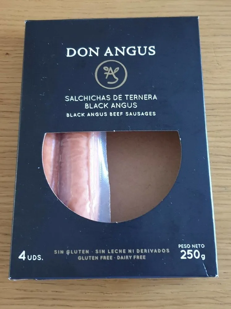 Salchichad de ternera black angus