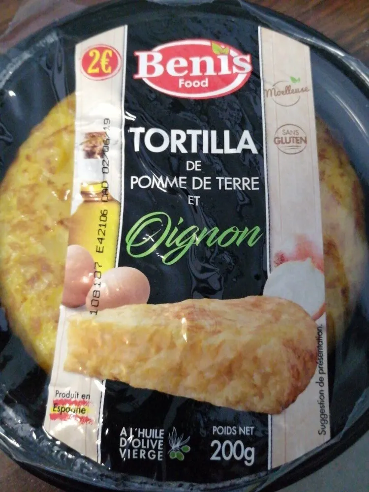 Tortilla de pomme de terre oignon