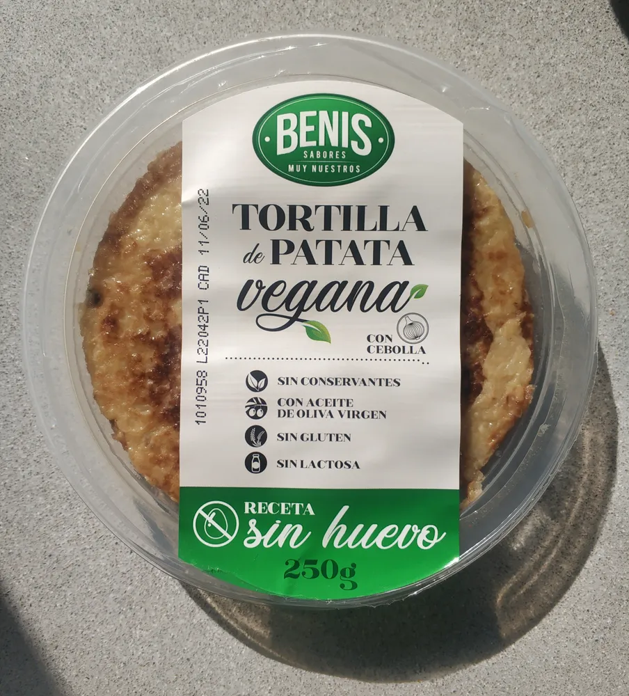 Tortilla de patata vegana