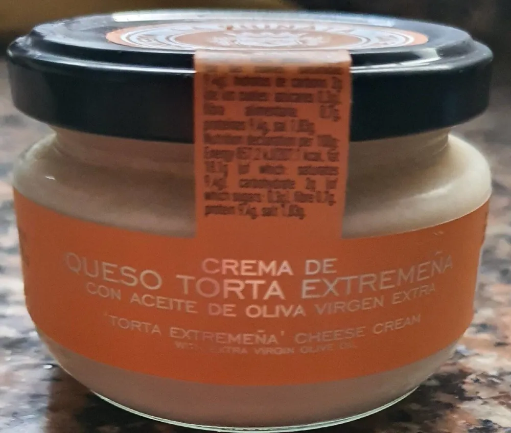 Crema de queso torta extremeña
