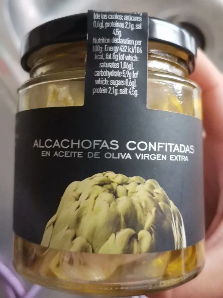 Alcachofas confitadas