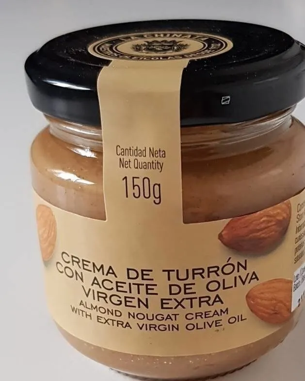 Crema de turrón con aceite de oliva virgen extra