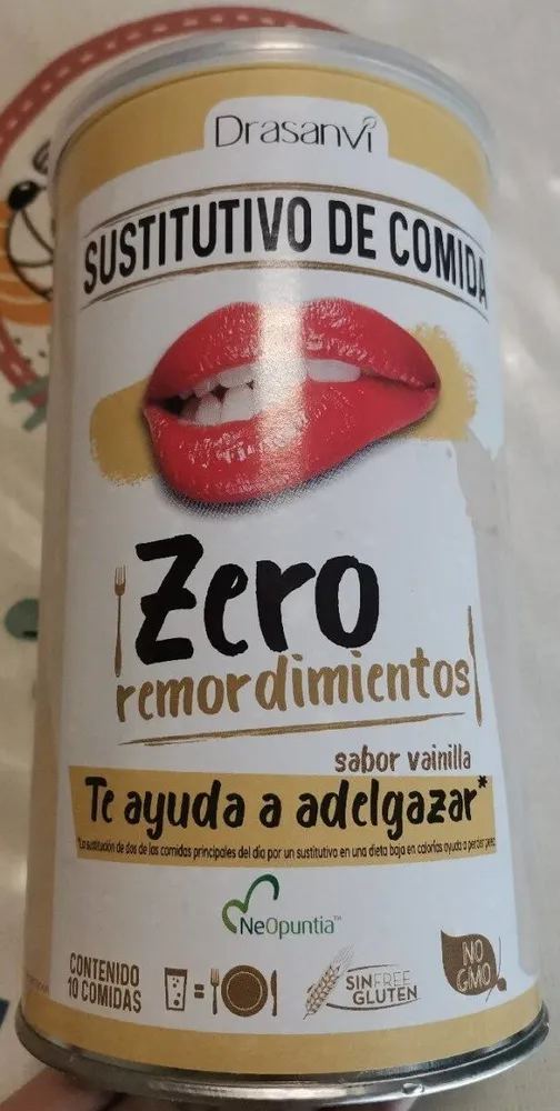 Sustitutivo de comida zero remordimientos