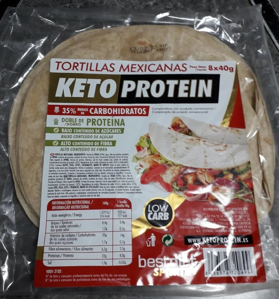 Tortillas mexicanas keto protein